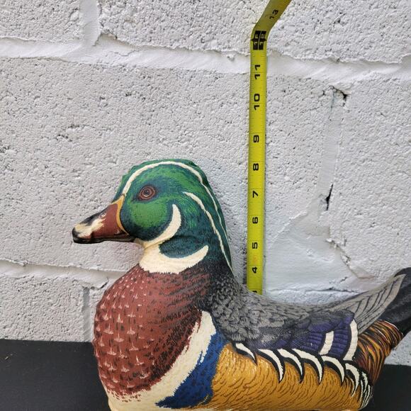 Vintage Ducks Fabric Pillows Figures Decorations Lot of 3 Handmade - Picture 16 of 16